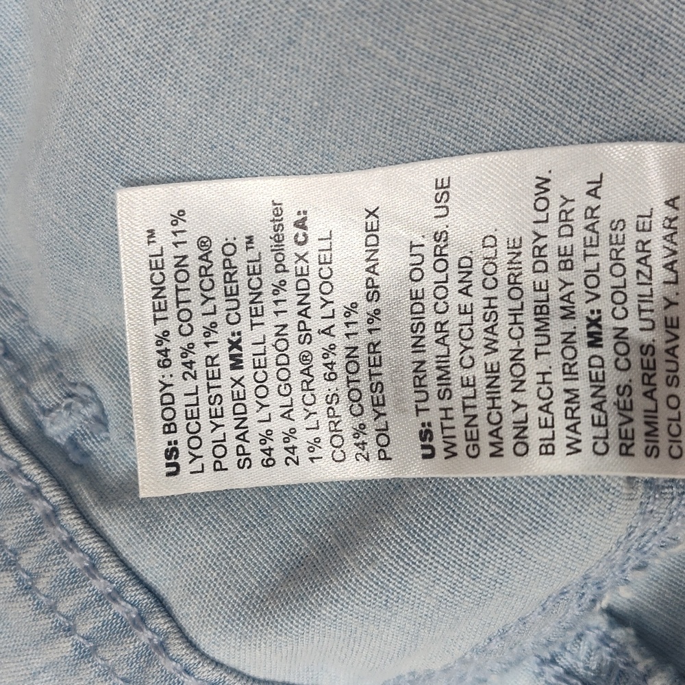 NWOT White House Black Market Pret A Pedi Light Blue Cropped Pants Sz 0S - Picture 4 of 6